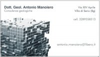 Logo Antonio Manoiero geologo