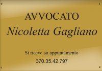 Logo Avvocato Nicoletta Gagliano