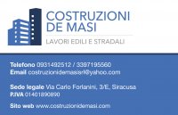 Logo Costruzioni De Masi  Impresa edile Siracusa