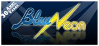 Logo bleu neon