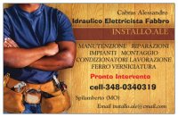 Logo installo ale idraulico elettricista fabbro 