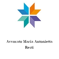 Avvocato Maria Antonietta Resti