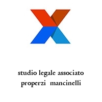 Logo studio legale associato properzi  mancinelli