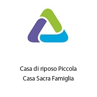 Logo Casa di riposo Piccola Casa Sacra Famiglia