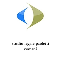 Logo studio legale paoletti romani