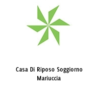 Logo Casa Di Riposo Soggiorno Mariuccia