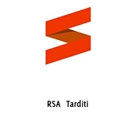 Logo RSA  Tarditi 