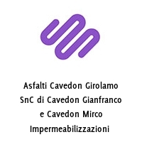 Logo Asfalti Cavedon Girolamo SnC di Cavedon Gianfranco e Cavedon Mirco Impermeabilizzazioni 