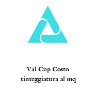Logo Val Cup Costo tinteggiatura al mq