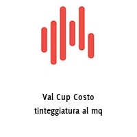 Val Cup Costo tinteggiatura al mq