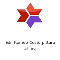 Logo Edil Romeo Costo pittura al mq