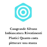 Logo Casagrande Silvano Imbiancatura Rivestimenti Plastici Quanto costa pitturare una stanza 