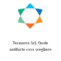 Logo Tecnorex SrL Quale antifurto casa scegliere