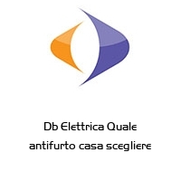 Db Elettrica Quale antifurto casa scegliere