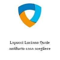 Lapucci Luciano Quale antifurto casa scegliere