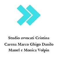 Logo Studio avvocati Cristina Carena Marco Ghigo Danilo Massel e Monica Volpin