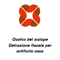 Occhio del ciclope Detrazione fiscale per antifurto casa