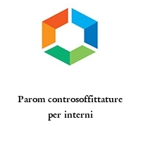 Parom controsoffittature per interni