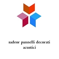 Logo sadeor pannelli decorati acustici