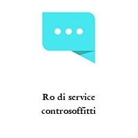 Logo Ro di service controsoffitti