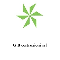 Logo G B costruzioni srl