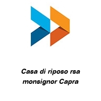 Logo Casa di riposo rsa monsignor Capra