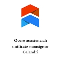 Logo Opere assistenziali unificate monsignor Calandri
