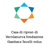 Logo Casa di riposo di Verolanuova fondazione Gambara Tavelli onlus
