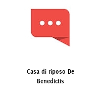 Logo Casa di riposo De Benedictis