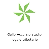 Logo Gallo Accursio studio legale tributario