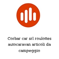 Logo Corbar car srl roulottes autocaravan articoli da campeggio