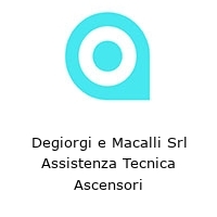 Logo Degiorgi e Macalli Srl Assistenza Tecnica Ascensori