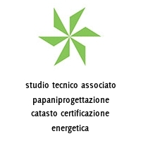 Logo studio tecnico associato papaniprogettazione catasto certificazione energetica