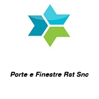 Logo Porte e Finestre Rst Snc