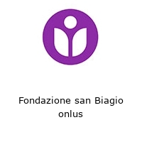 Logo Fondazione san Biagio onlus