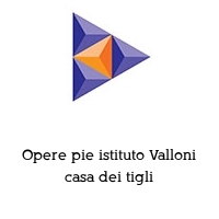 Logo Opere pie istituto Valloni casa dei tigli