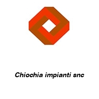 Logo Chiochia impianti snc