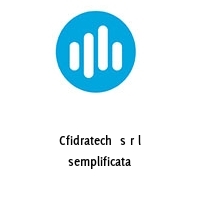 Logo Cfidratech  s r l semplificata