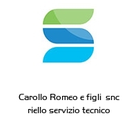 Logo Carollo Romeo e figli  snc riello servizio tecnico