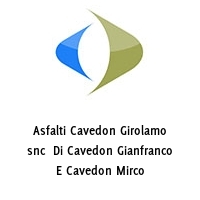 Logo Asfalti Cavedon Girolamo snc  Di Cavedon Gianfranco E Cavedon Mirco