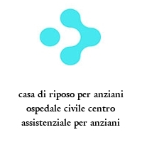 Logo casa di riposo per anziani ospedale civile centro assistenziale per anziani