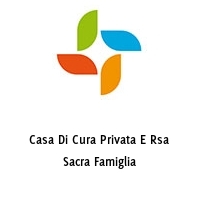 Logo Casa Di Cura Privata E Rsa Sacra Famiglia