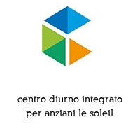 Logo centro diurno integrato per anziani le soleil