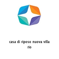 Logo casa di riposo nuova villa rio
