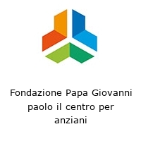 Logo Fondazione Papa Giovanni paolo il centro per anziani