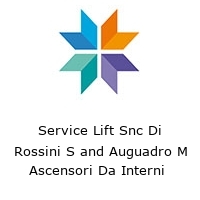 Logo Service Lift Snc Di Rossini S and Auguadro M Ascensori Da Interni 