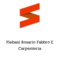 Logo Plebani Rosario Fabbro E Carpenteria