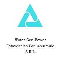 Logo Water Gen Power Fotovoltaico Con Accumulo S R L