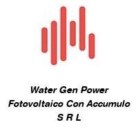 Water Gen Power Fotovoltaico Con Accumulo S R L