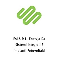 Logo Esi S R L  Energia Da Sistemi Integrati E Impianti Fotovoltaici